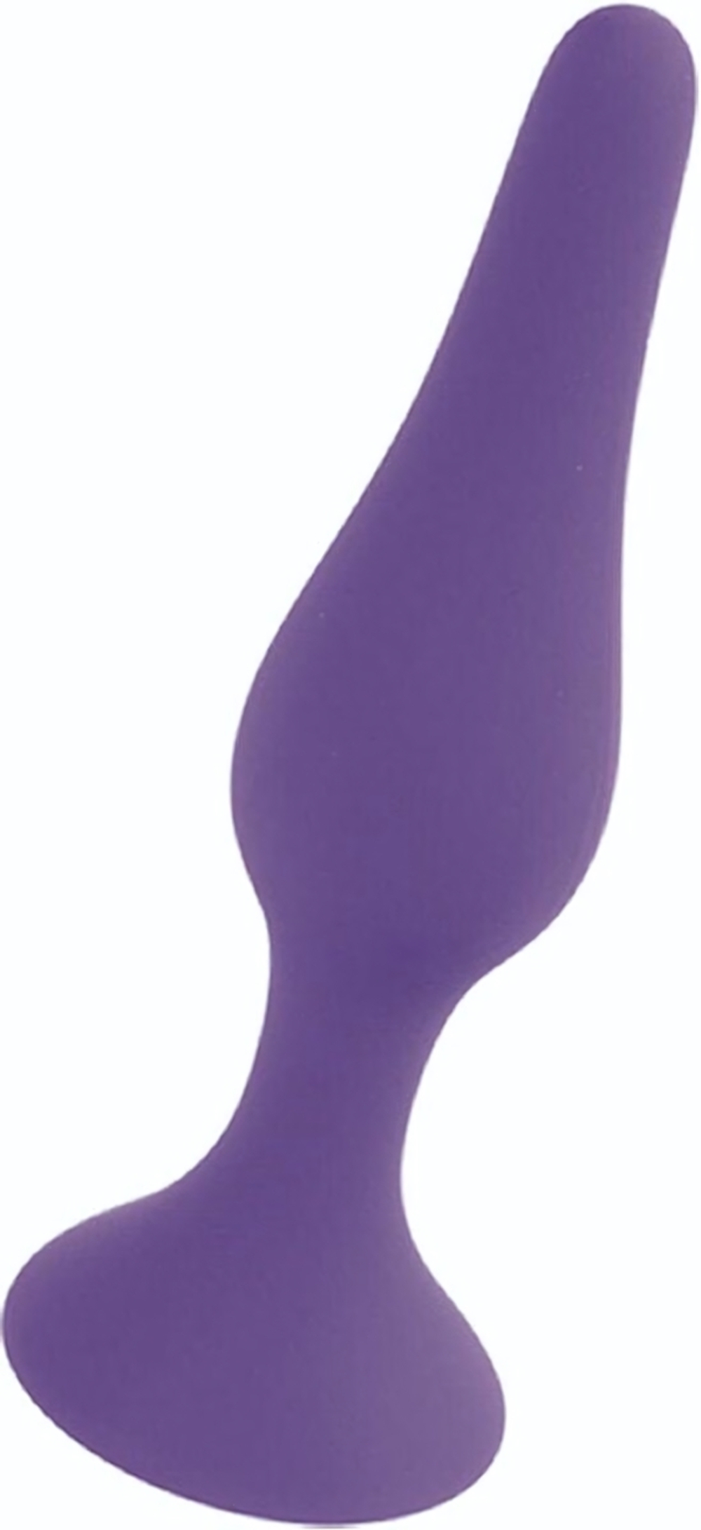 Фиолетовая анальная втулка Silcone Purple Plug Large - 12,5 см. (Цвет: фиолетовый)