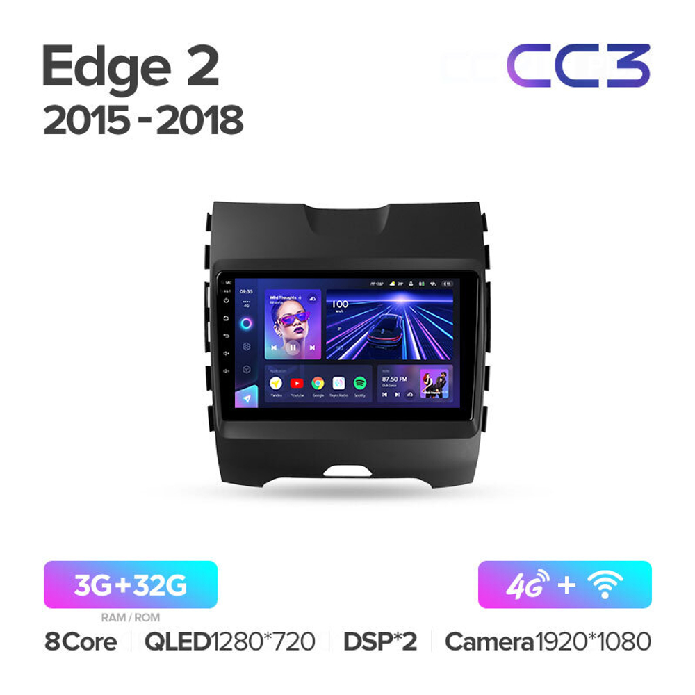 Teyes CC3 9"для Ford Edge 2 2015-2018