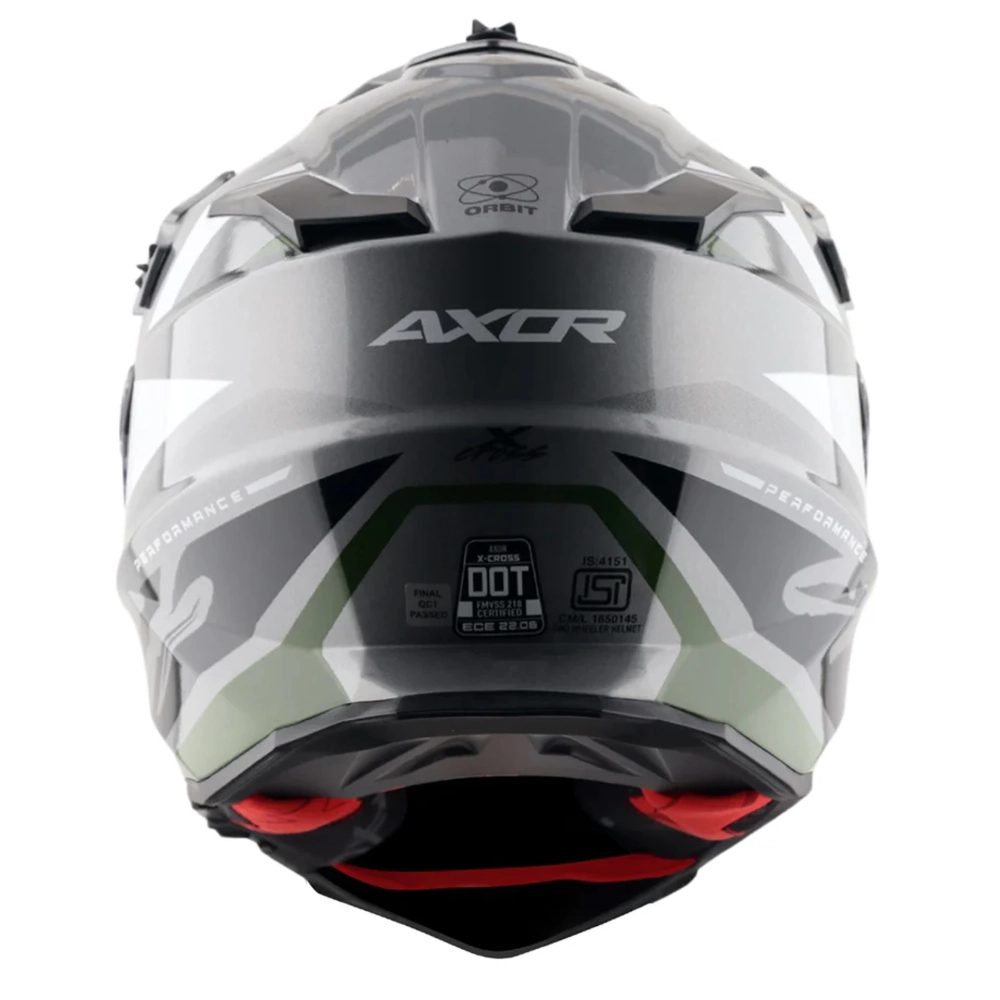 Шлем AXOR X-CROSS ORBIT D/V, с визором, цвет черный/серый (L)