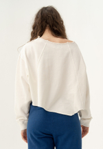 Свитшот оверсайз Bowery NYC Crop Off White