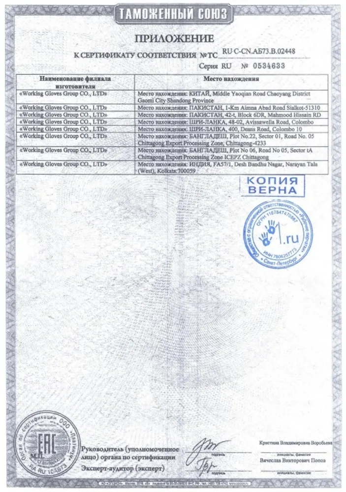 Перчатки для пескоструйной камеры 800 мм NowAG арт. 10101021