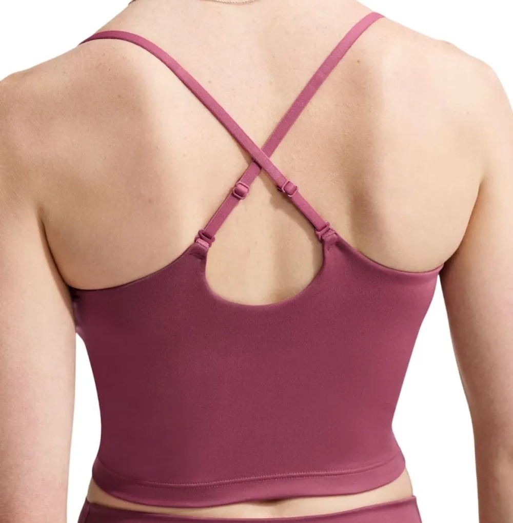 Топ теннисный Nike One Medium Support Padded Adjustable Sports Bra Tank - pink smoke
