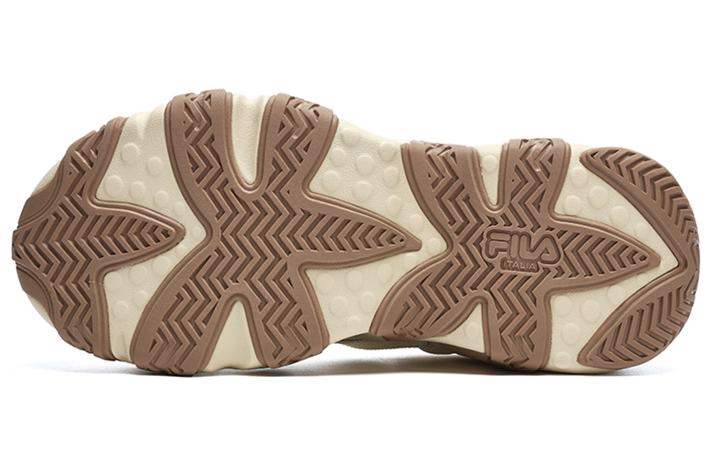 FILA FUSION Fashion Daddy Shoes "White Beige" Women"s