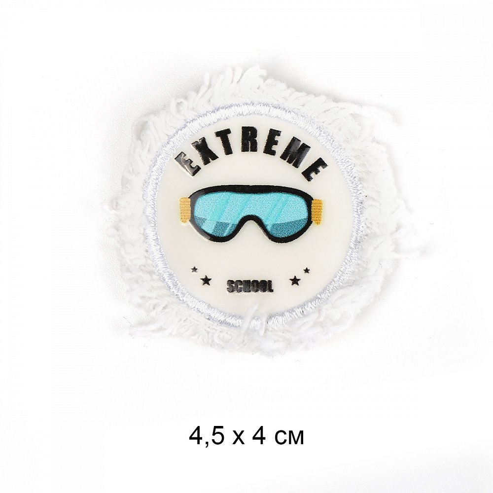 Аппликация пришивная "Extreme" 4.5х4 см, 2382, 20 шт Аппликация пришивная "Extreme" 4.5х4 см, 2382, 20 шт