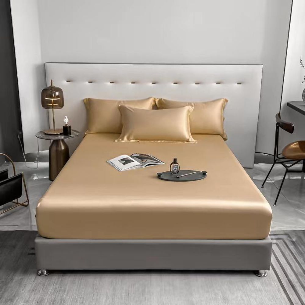 ZEPHYR HOME Простыня на резинке Египетский хлопок 160x200 бежевый