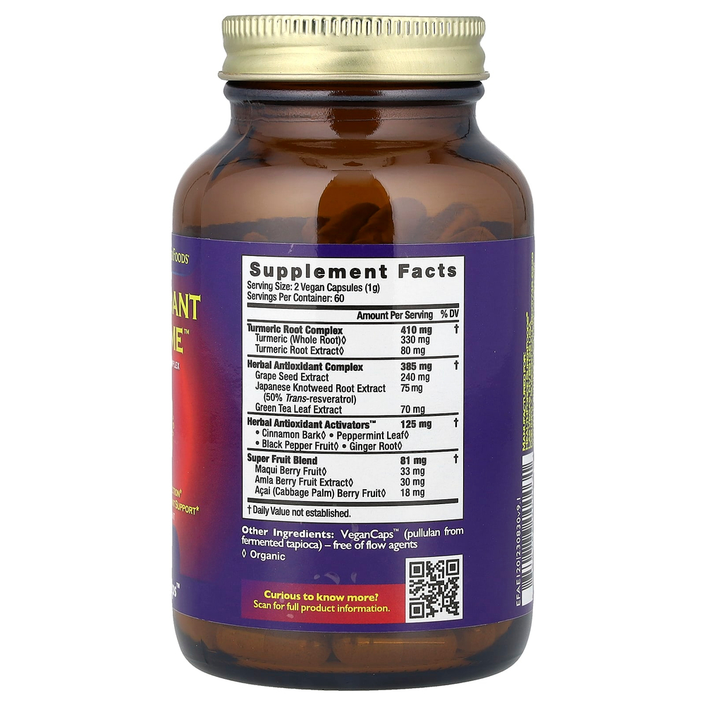HealthForce Superfoods, Antioxidant Extreme, версия 9.1, 120 веганских капсул