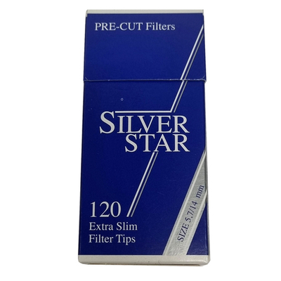 Фильтры для сигарет "Silver Star" 5.7mm Extra Slim Pre-Cut 120шт