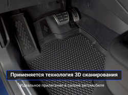 Коврики EVA 3D для Toyota RAV4 V (XA50) 2018+ АКПП Delform Premium EVS-1410
