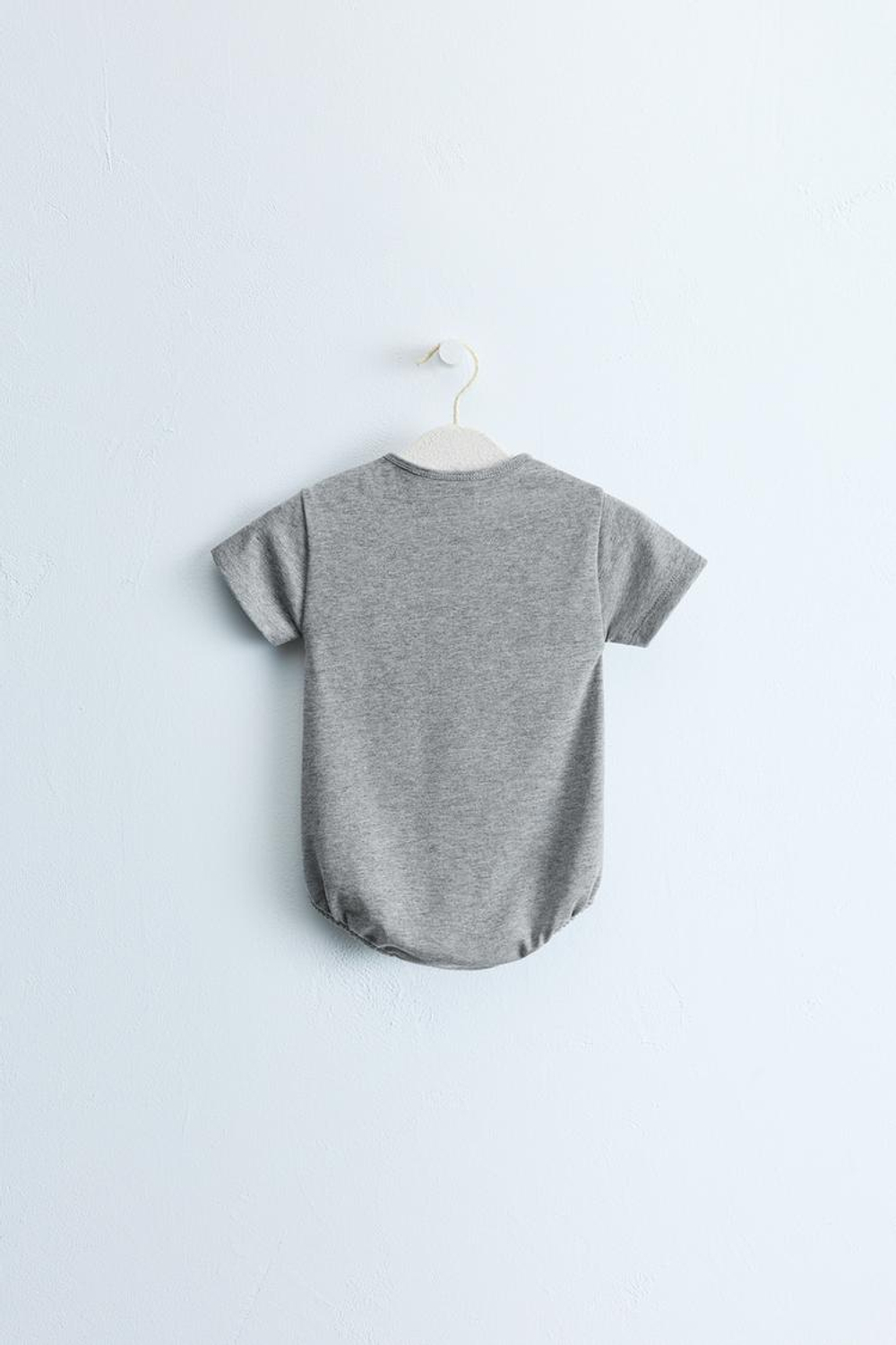 ZARA TIMELESS — БОДИ С ТЕКСТОВЫМ ПРИНТОМ, СЕРЫЙ