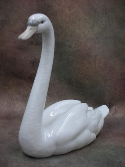 Статуэтка. Фарфор. Птица Белая лебедь. Lladro. Испания