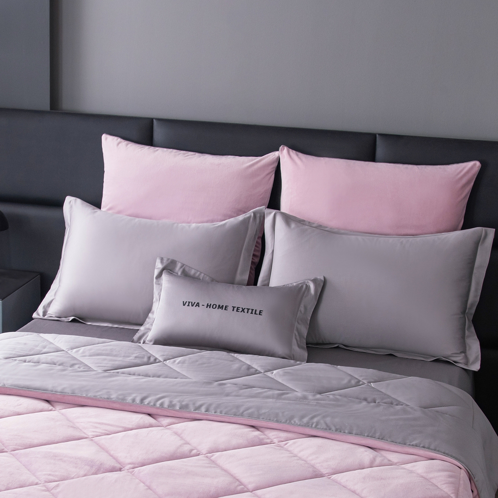КПБ на резинке Сатин Velvet Premium с Одеялом VPR001, Евро, 4 наволочки, простынь 160*200*25