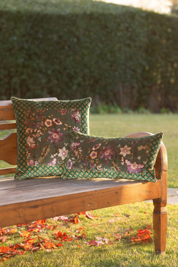 Подушка Frati FLORAL GREEN Frati Home 30x60 Зеленый