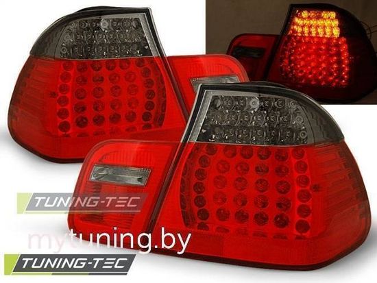 Задние фонари Bmw 3 E46 red smoke led