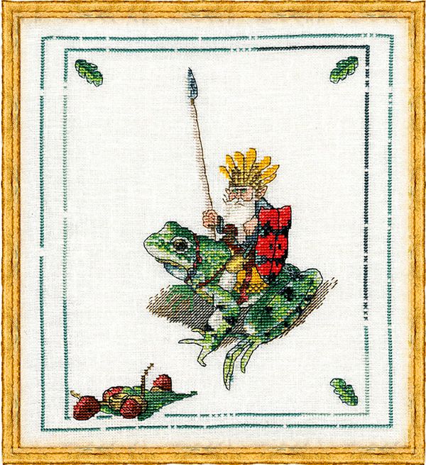Набор для вышивания нитками Nimue, Le Roi des Lutins (Король эльфов), 19х22 см
