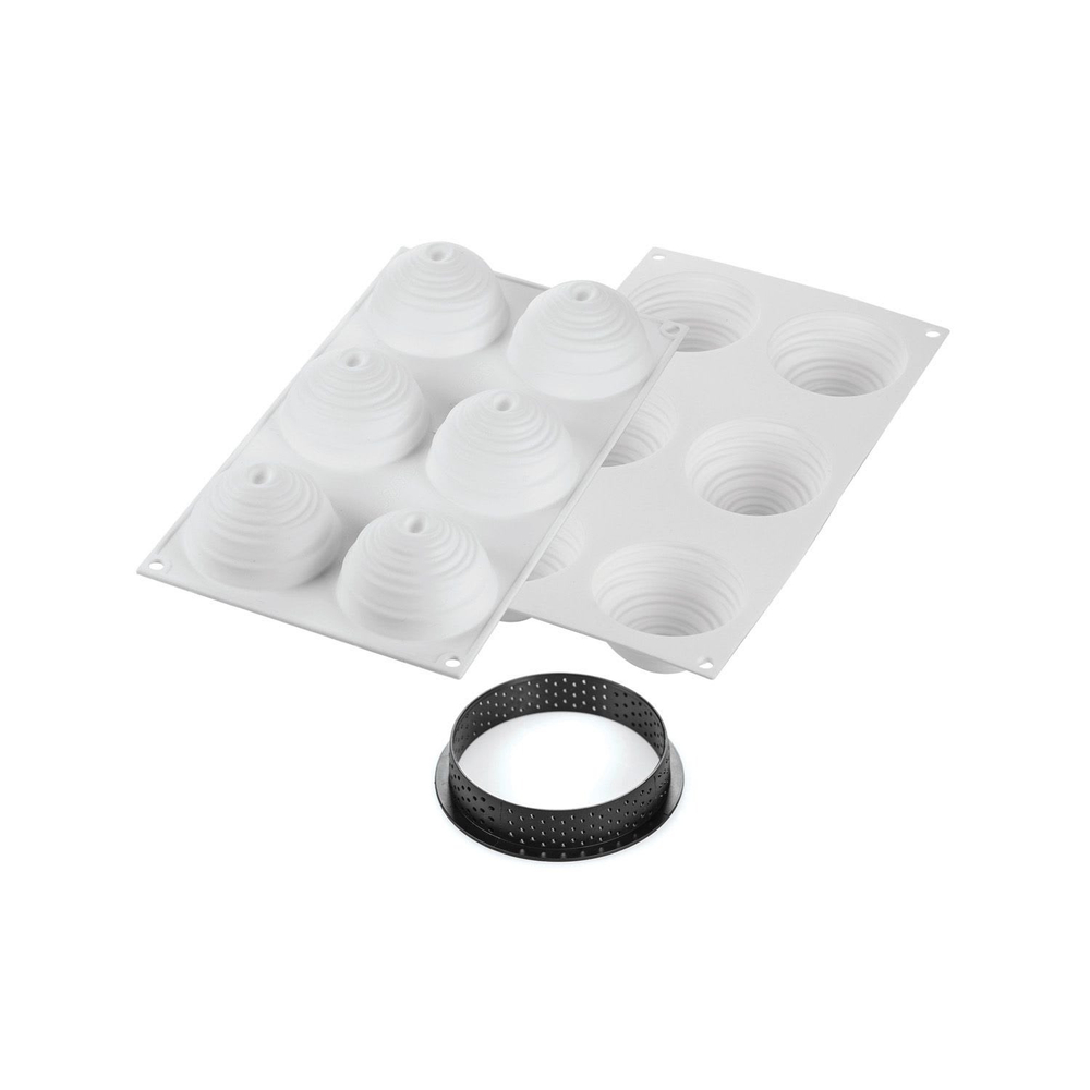 Набор форм Silikomart KIT TARTE RING MONTBLANC 80, Silikomart, Италия