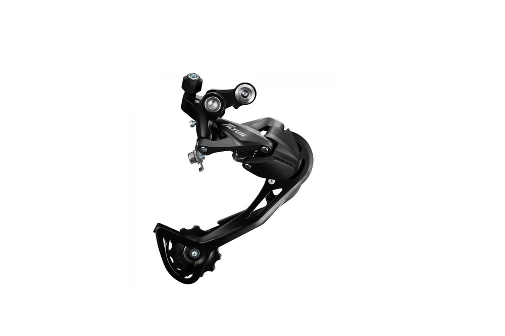 Переключатель задний Shimano Altus, M2000, SGS, 9 скоростей, крепление на болт, черный