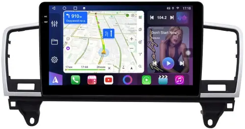 Магнитола для Mercedes-Benz ML W166, GL X166 2011-2015 - FarCar S500-TS10 монитор 9.5" QLED на Android 14, Быстрая, CarPlay, 4G SIM-слот