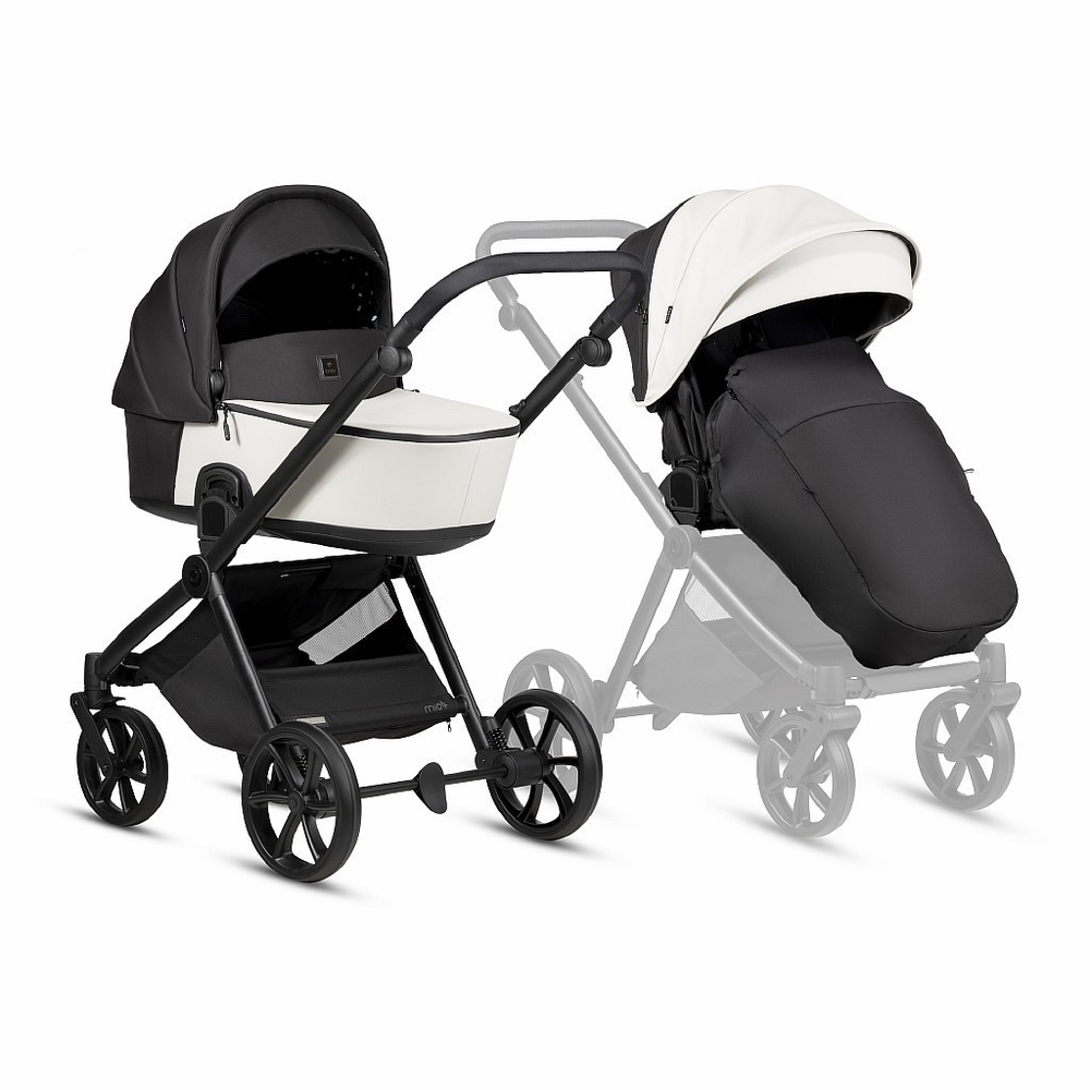 Tutis Коляска 2 в 1 MIO 3+ Leather Silver Grey