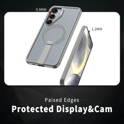 Прозрачный чехол Mesh Pro Magnetic Case для Samsung Galaxy S25 FE