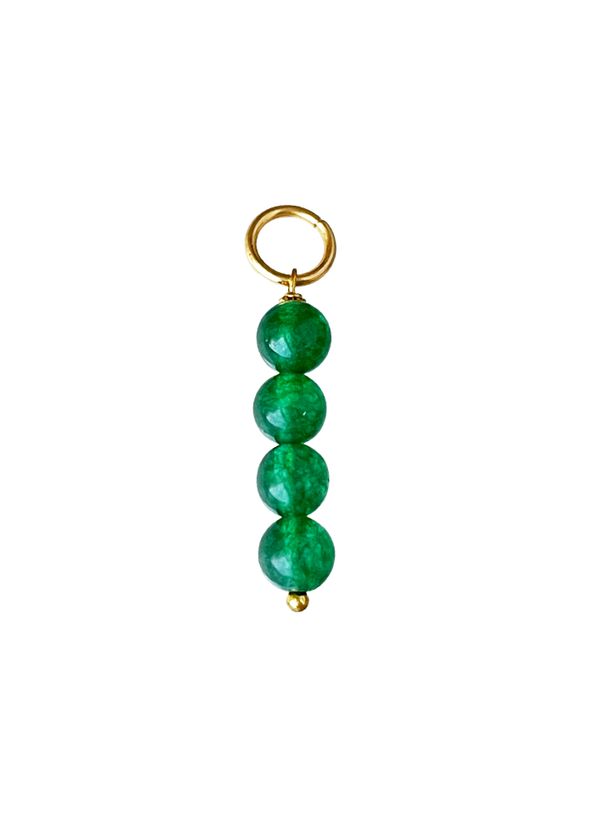Подвеска из 4-х бусин 6 мм / green aventurine /