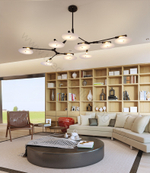 Ceiling design lamp  Branching Discs by Lindsey Adelman (9 lampshades,  Gold)