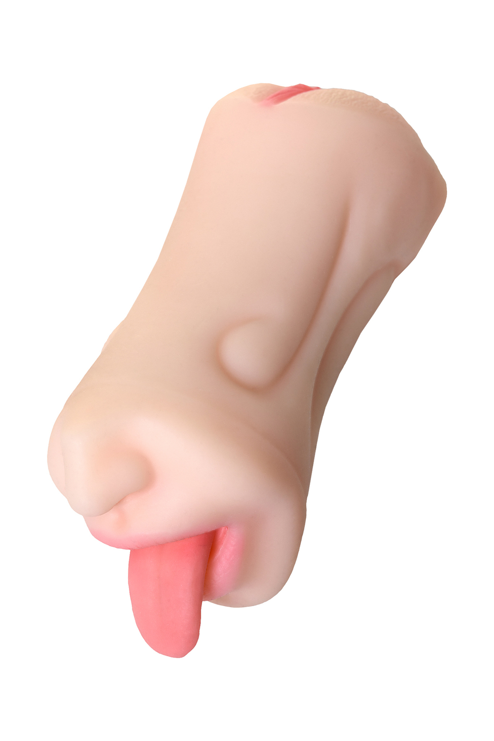 Мастурбатор реалистичный Juicy Pussy by TOYFA Fruity Tongue, рот и вагина, TPE, телесный,19 см