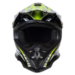 Шлем мото кроссовый HIZER B6197 №5 (M) black/yellow/white