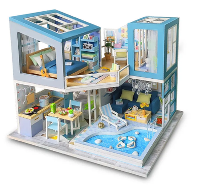 Интерьерный конструктор Hobby Day MiniHouse «Голубая мечта», румбокс 9861001