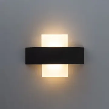 Уличный настенный светодиодный светильник 6W 3000K A1444AP-1BK чёрный Croce Arte Lamp