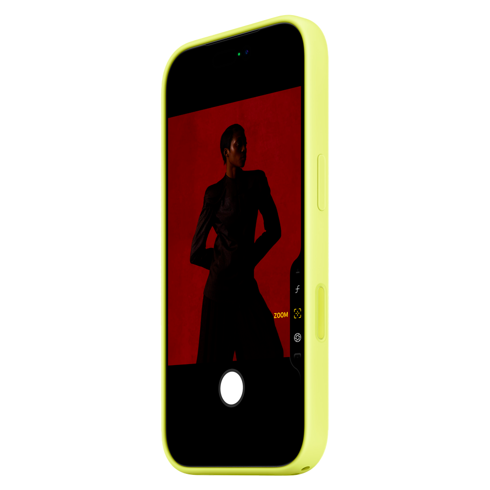 Силиконовый чехол Apple Silicone Case with MagSafe для iPhone 17 Pro, Neon Yellow