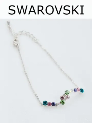 Браслет Млечный путь с разноцветными кристаллами Swarovski