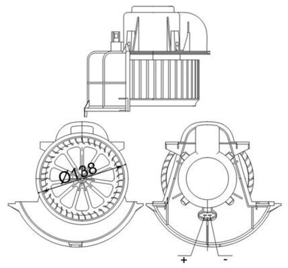 MAHLE - AB113000S-MAH - Interior Blower