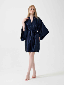 Халат кимоно OnSilk Assami mini Синий S