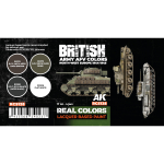 Набор красок AK Interactive Real Colors - British Army AFV Colors