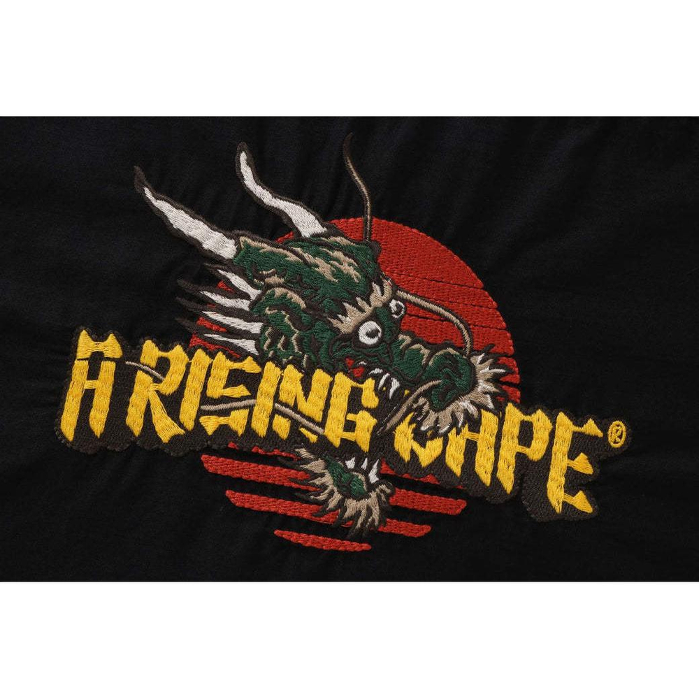 A Bathing Ape Dragon Embroidery Open Collar Shirt
