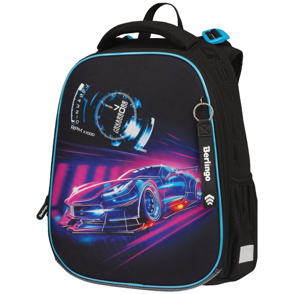 Ранец Berlingo Expert Max Neon car 37х28х16см, 2 отд., с анатомической спинкой