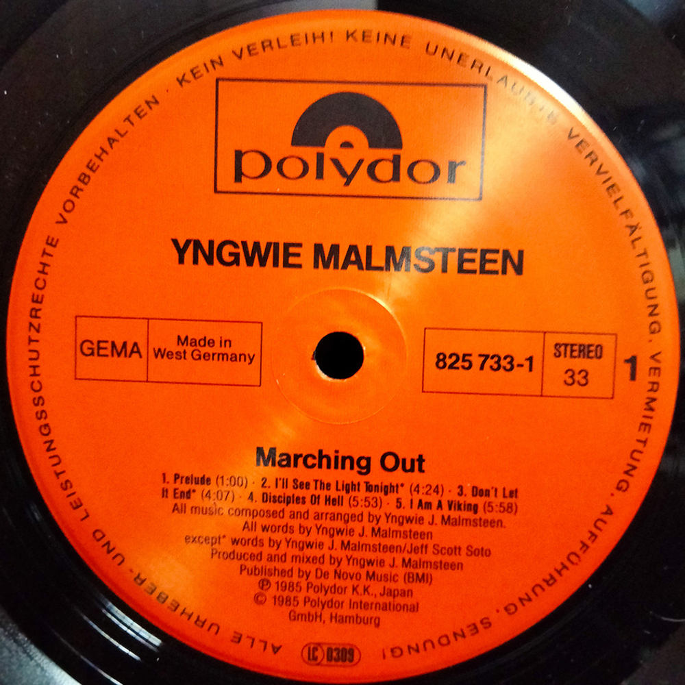 Yngwie J. Malmsteen's Rising Force / Marching Out (LP)
