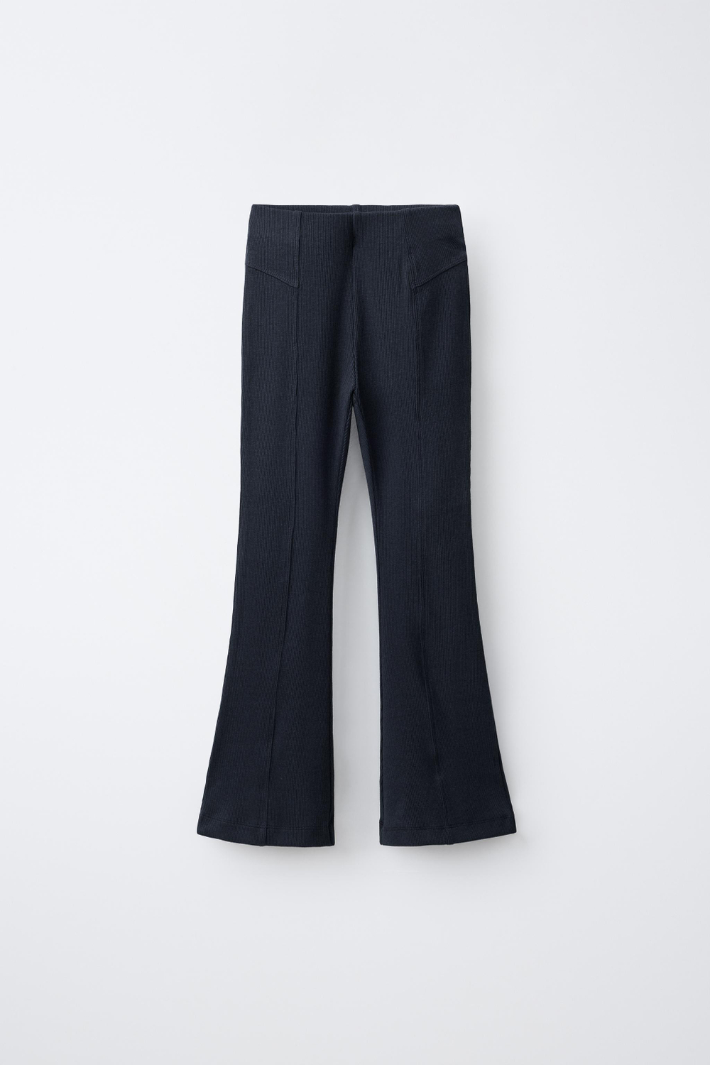 ZARA ЛЕГИНСЫ FLARE В РУБЧИК, МОРСКОЙ СИНИЙ