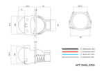 DIXEL BI-LED DT3254 3" 5000K 24В 60/70W