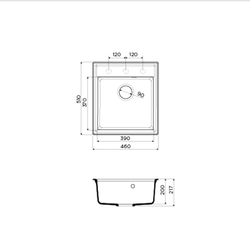 Кухонная мойка Omoikiri Daisen-46-GR