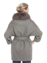 Пальто женское из натуральной кожи