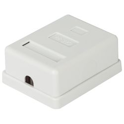 Розетка компьютерная RJ-45 ЭРА RJ01UN категория 5е неэкранированная 1-порт упаковка 40 штук | Электротовары