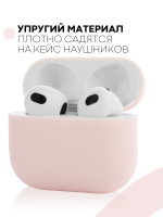 Чехол КАРТОФАН для Apple AirPods 3 оптом (арт. AIRP3-SLIM-SILICON-PIGPINK)