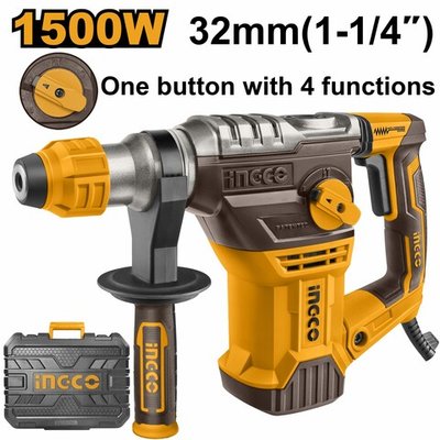 Перфоратор 1500Вт SDS-Plus 5,5 Дж INGCO RH150068 INDUSTRIAL