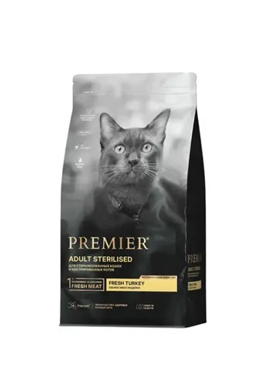 PREMIER Сухой корм для стерилизованных кошек с индейкой 2кг
