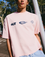 Мужская футболка boxy fit с принтом, арт. 2022/696 - BERSHKA