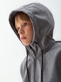 Куртка Softshell демисезонная "Серый меланж" 7+