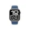 Часы Apple Watch Series 10, 46 мм, алюминий серебристого цвета, ремешок Sport Band цвета «деним»