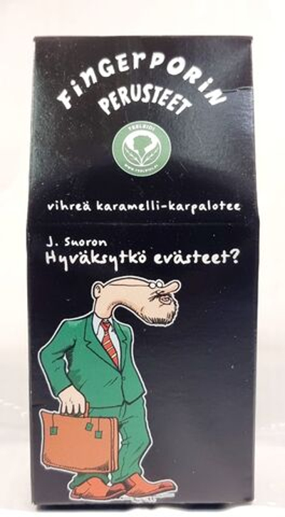 Чай зеленый Fingerporin Teeleidi J.Suoron с карамелью, клюквой и морковью 60 г (из Финляндии)