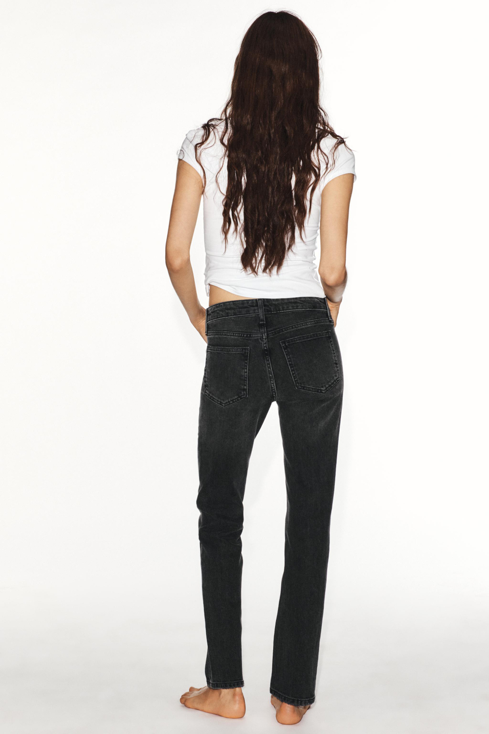 ДЖИНСЫ TRF SLIM С НИЗКОЙ ПОСАДКОЙ — ZARA